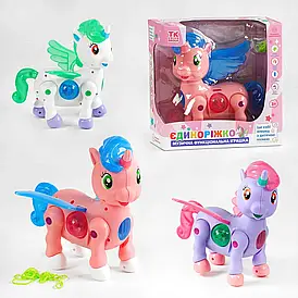 Розвивальна музична іграшка "Єдиноріжко" (українське озвучування, звук, підсвічування) TK Group NR-10232