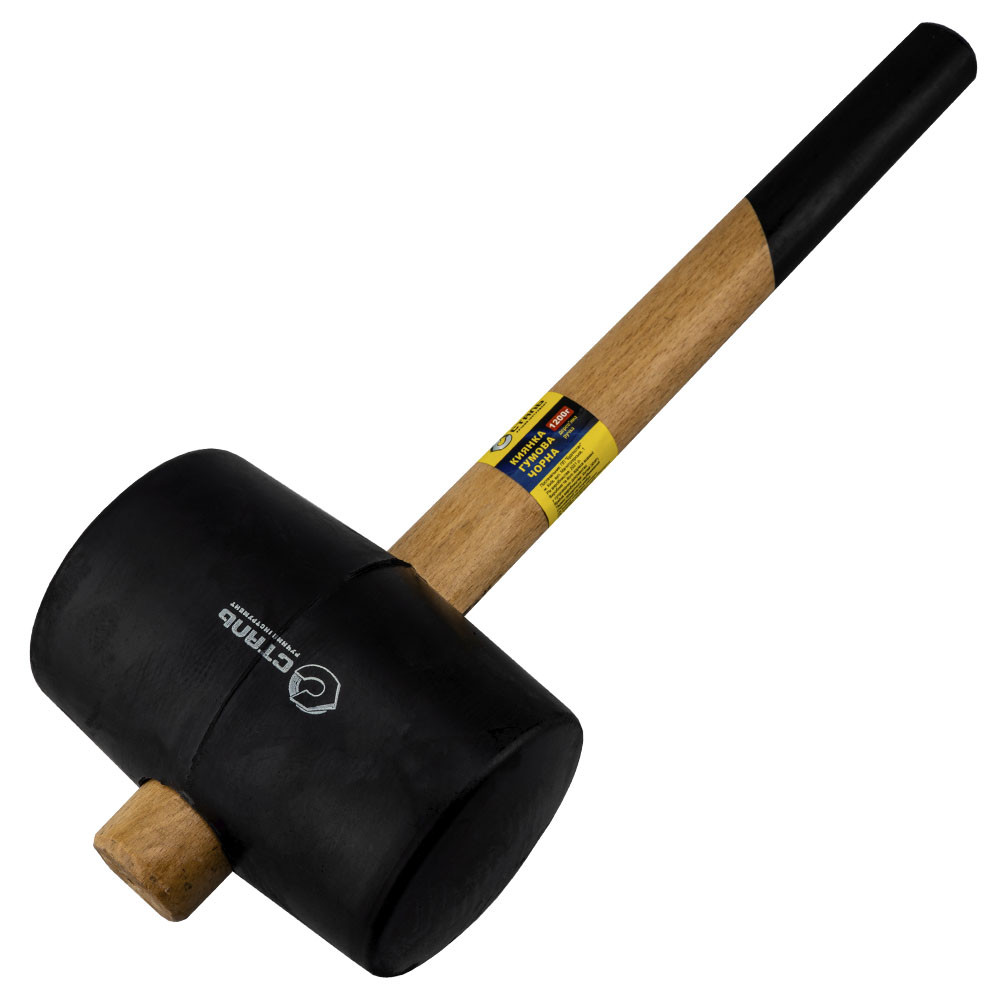 Киянка гумова чорна 1200 г. Сталь 44076