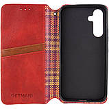 Шкіряний чохол-книжка GETMAN Cubic (PU) для Samsung Galaxy A36 5G / A56 5G, фото 4