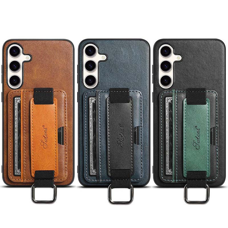 Шкіряний чохол Wallet case and straps для Samsung Galaxy S24+