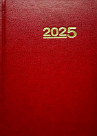 Календар на 2025 рік - тижневик. Червоний (Свічадо)