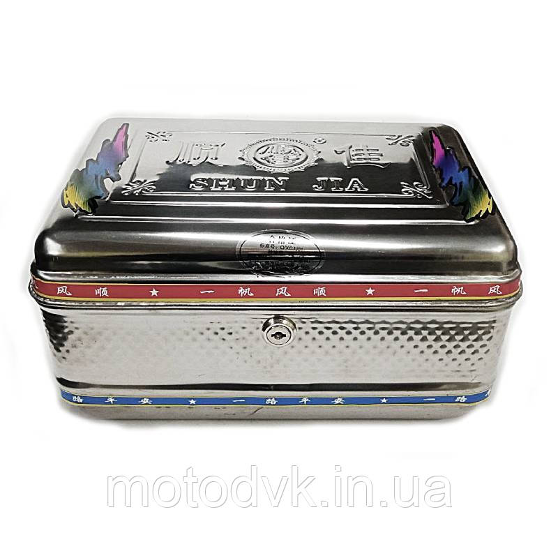 Багажник металевий прямокутний SJ01 хромований, (310*210*180 мм), фото 1