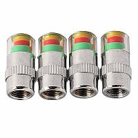 Ковпачки індикатори тиску в шинах на ніпелях (к-т 4 штуки)