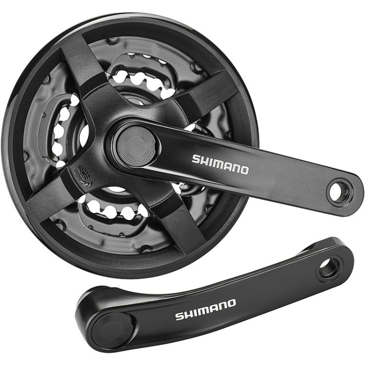 Шатуни велосипедні Shimano FC-TY301 Tourney (48-38-28), L-170 mm.