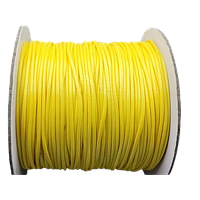 Шнур на метраж Finding Нейлоновий вощений для рукоділля та творчості Жовтий 1мм