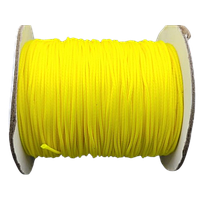 Шнур на метраж Finding Нейлоновий вощений для рукоділля та творчості Жовтий 0.8 мм
