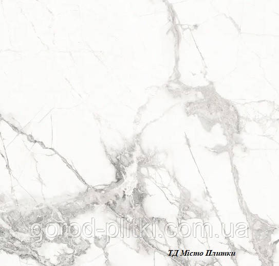 Плитка 60х60 - керамограніт Invisible White F P 600x600x8 R Glossy, фото 1