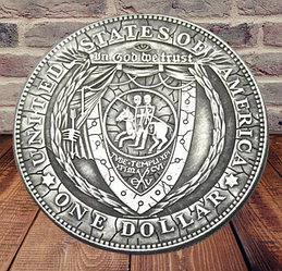 Сувенір монета долар США 1883г "Рицарі тамплієри". Hobo Coin American Morgan