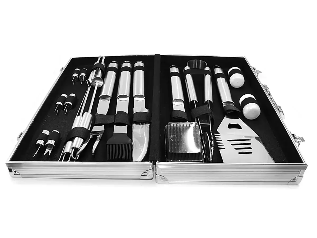 Набір для мангала 43х24х8 см BBQ Tools Set AL-18, фото 1