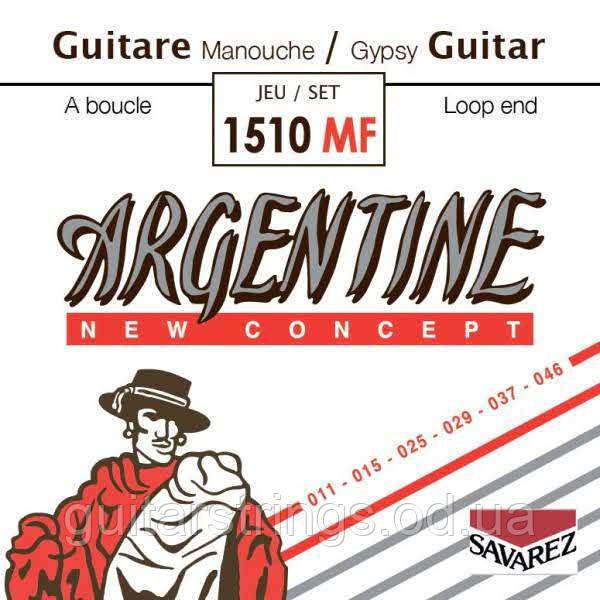 Струны Savarez 1510MF Argentine Gypsy Jazz Light Loop End 11-46