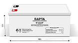 Акумулятор гелевий безпечний ВАРТА 12 V 200 Ah Gelled Electrolite, фото 2