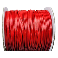 Шнур на метраж Finding Вощоний нейлоновий шнур для браслета подвіски кулона 1 мм Червоний