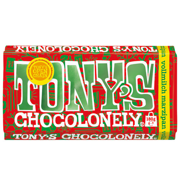 Шоколад Tony's Chocolonely Vollmilch Marzipan 180g, фото 1