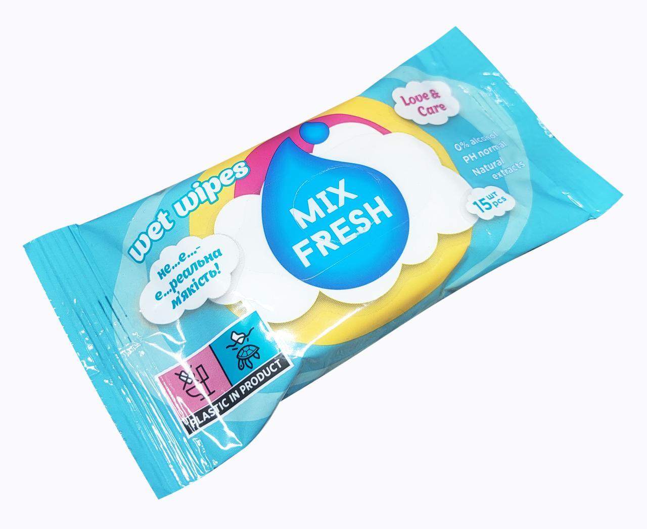 Вологі серветки Handy Snow з ароматом персика (15шт/уп), фото 1