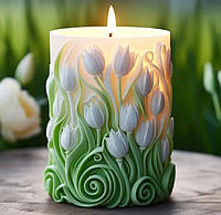 Силіконова форма молд для виготовлення свічок "Ніжність"