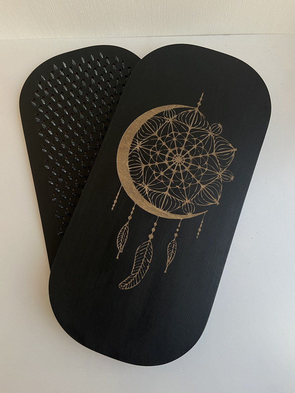 Дошка Садху з гравіюванням ловець снів 12 мм оцинковані цвяхи, фото 1