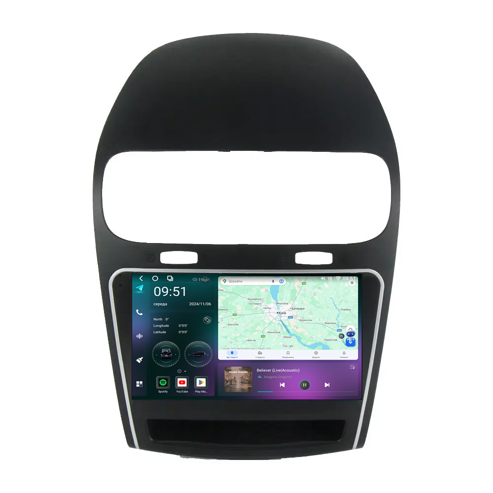 Штатна магнітола Mekede M7 Plus Dodge Journey JC (2011-2020) CarPlay QleD