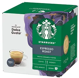 Кава в капсулах Starbucks Dolce Gusto Espresso Roast 12 шт Старбакс Еспресо Роаст