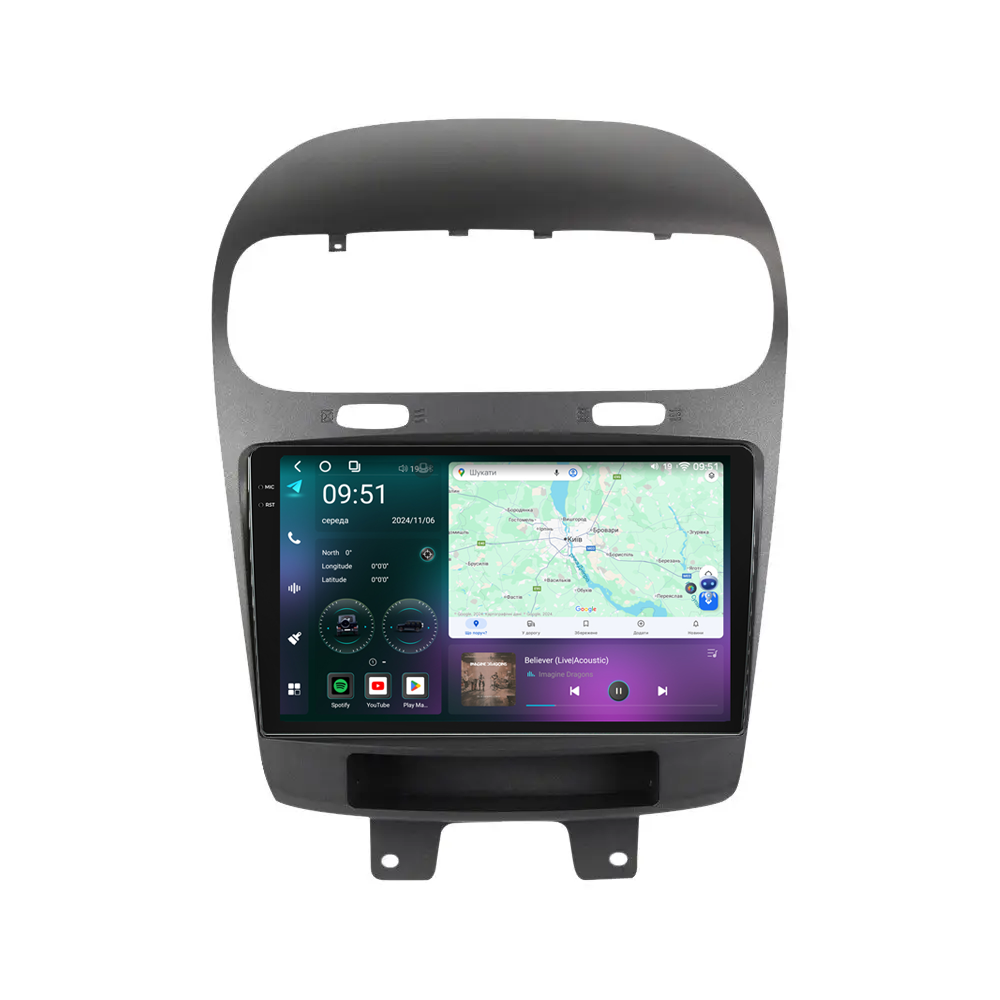 Штатна магнітола Mekede M7 Plus Dodge Journey JC (2011-2020) CarPlay QleD