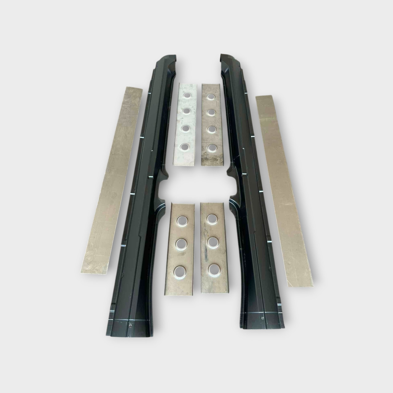 Пороги взборі (6 частин -короб+підсилювач+з'єднувач) ВАЗ 2110,2111,2112,2170,2171,2172 Приора вир-во Начало, фото 1