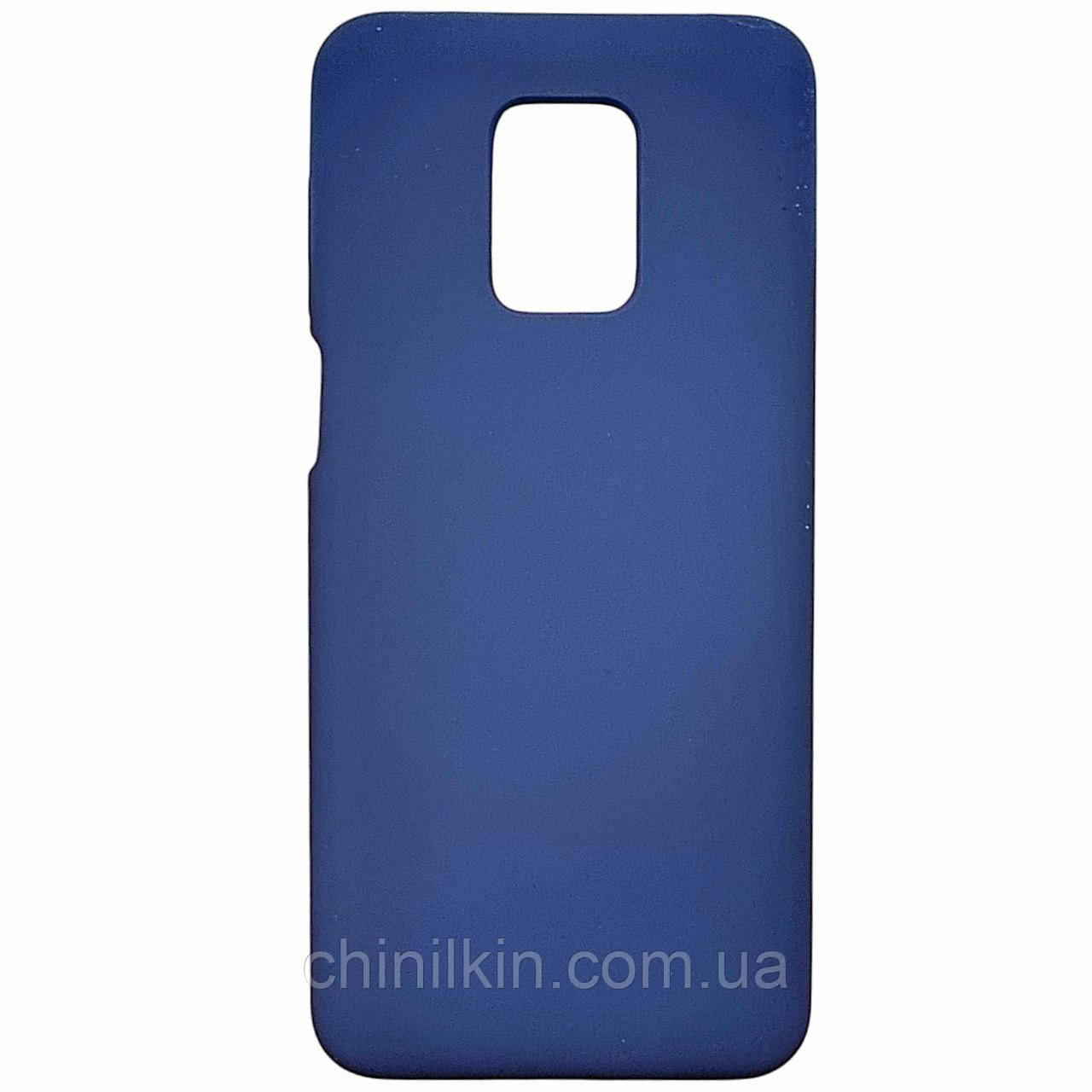 Накладка (з мікрофіброю) Silicone Cover Lakshmi для Xiaomi Redmi Note 9 Pro / Note 9s- темно-синій, фото 1