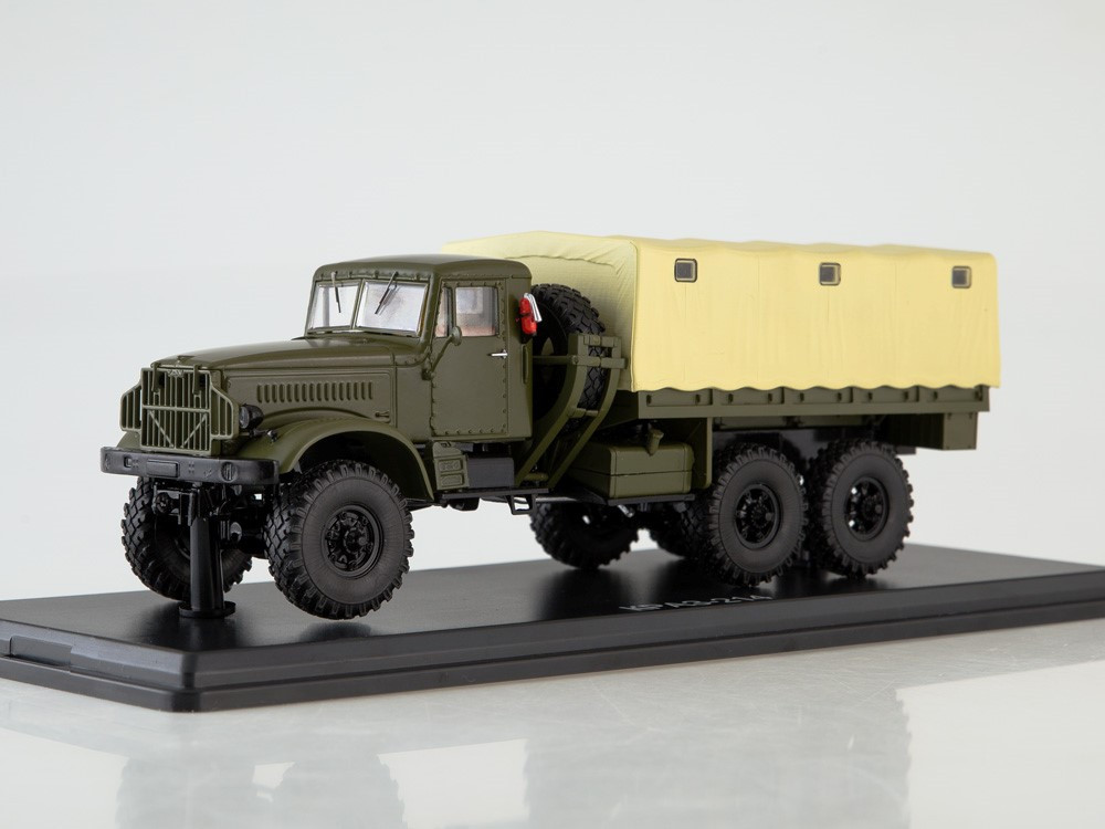 Модель КРАЗ-214 бортовий з тентом | Premium ClassiXXs