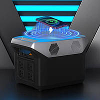 Портативна зарядна станція Sine Power на 1000 Вт 25.6 V 30 A з ліхтариком чиста синусоїда USB