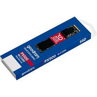 Накопичувач SSD M.2 2280 512GB GOODRAM (SSDPR-PX500-512-80), 3D TLC, SATA III, 2000Mb/s, 1600Mb/s
