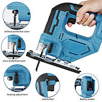 Акумуляторний лобзик Lithium у валізі 2хАКБ, фото 4