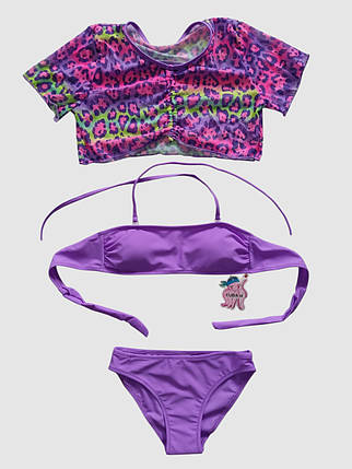 Дитячий комплект для купання Fuba 1853 фіолетовий 34 36 38 40 42 розмір, фото 1