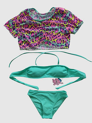 Дитячий комплект для купання Fuba 1853 бірюзовий 34 36 38 40 42 розмір, фото 1