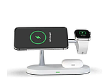 Бездротовий зарядний пристрій 5 в 1 Magnetic 15W White, фото 2