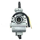 Карбюратор мопед Alpha Альфа 110 125 кубів D 19 мм Keihin, фото 2