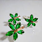 Срібний комплект з золотими накладками, фото 2