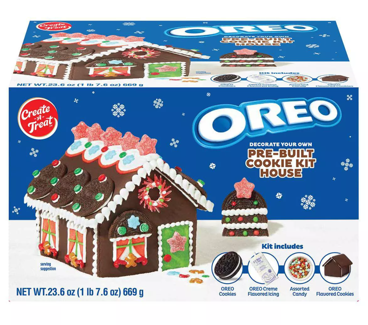 Пряничний будиночок Create A Treat OREO Pre-Built Cookie House 709 г