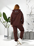 Костюм теплий прогулянковий зі стразами в кольорах 7960, фото 4