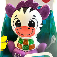 Музична іграшка розвиваюча Зебра Kids Hits вуха клацають рухаються світл мелодії фрази 12.3*14.2*6.4 (KH10/004), фото 2