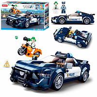 Конструктор Поліцейська машина 284 деталі SLUBAN M38-B1063