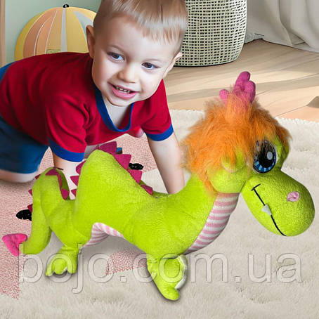 Мяка дитяча іграша Казковий дракончик, Салатовий, фото 1