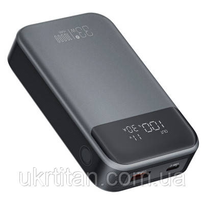 Оригінал! Батарея універсальна XO 10000mAh, PD/30W, QC/22.5W, PPS/33W, black (PR232_Black) - Вища Якість!, фото 1