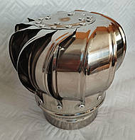 Турбодефлектор вентиляционный d110 ветровой вентилятор из нержавеющей стали