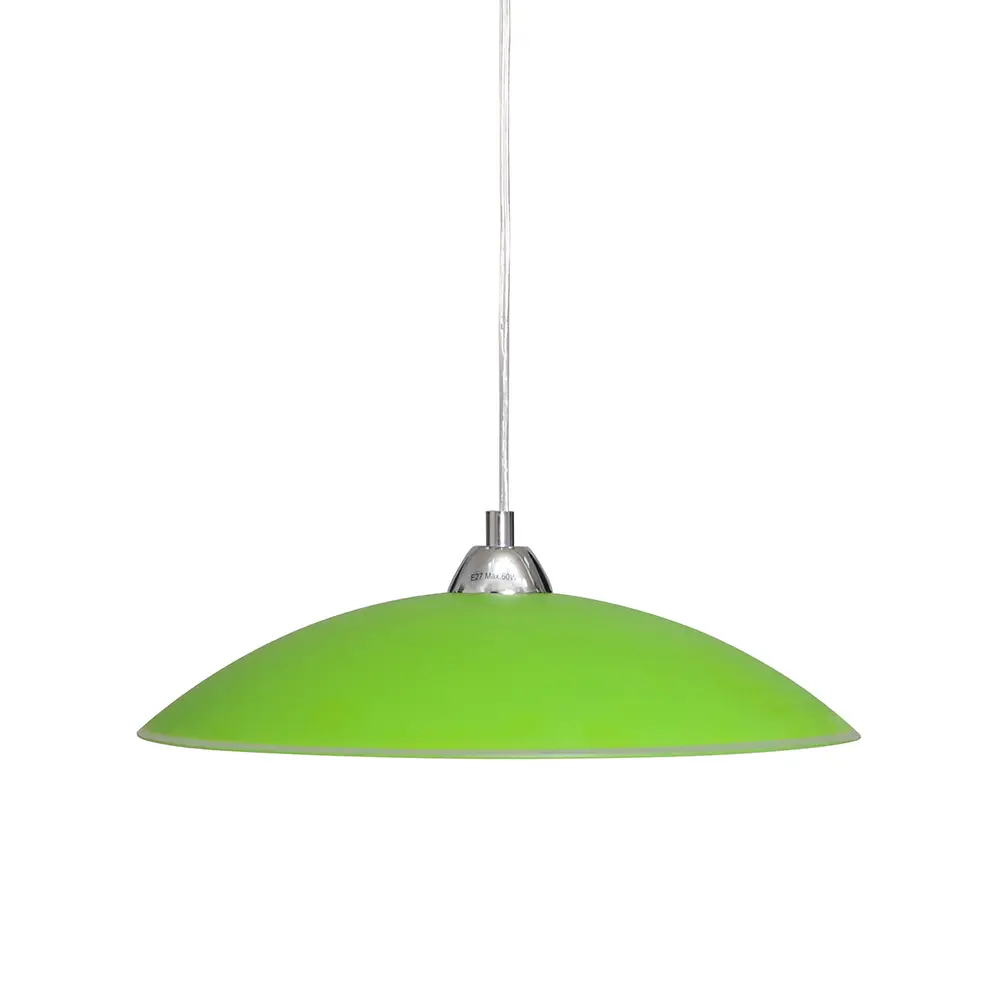 Світильник підвісний скляний Декора 26260 Індиго d400 1x60Вт Е27 зелений