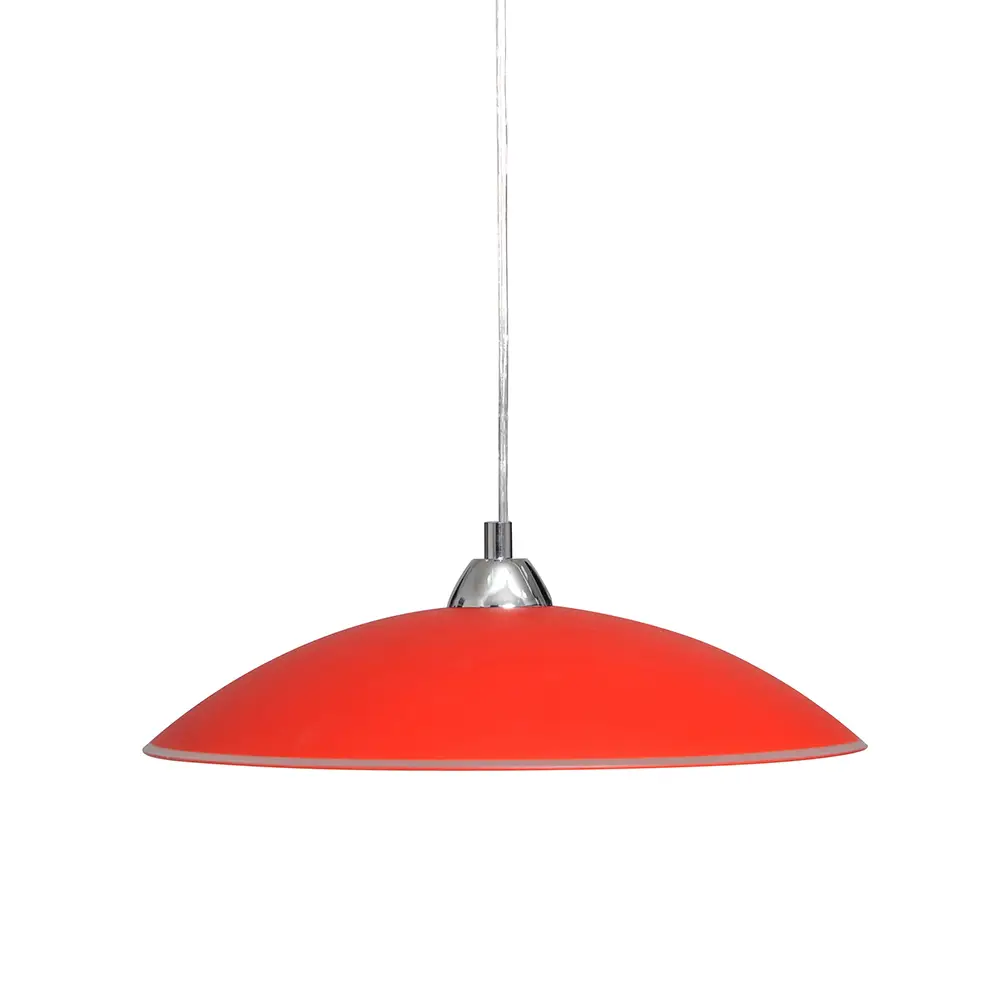 Світильник підвісний скляний Декора 26260 Індиго d400 1x60Вт Е27 червоний