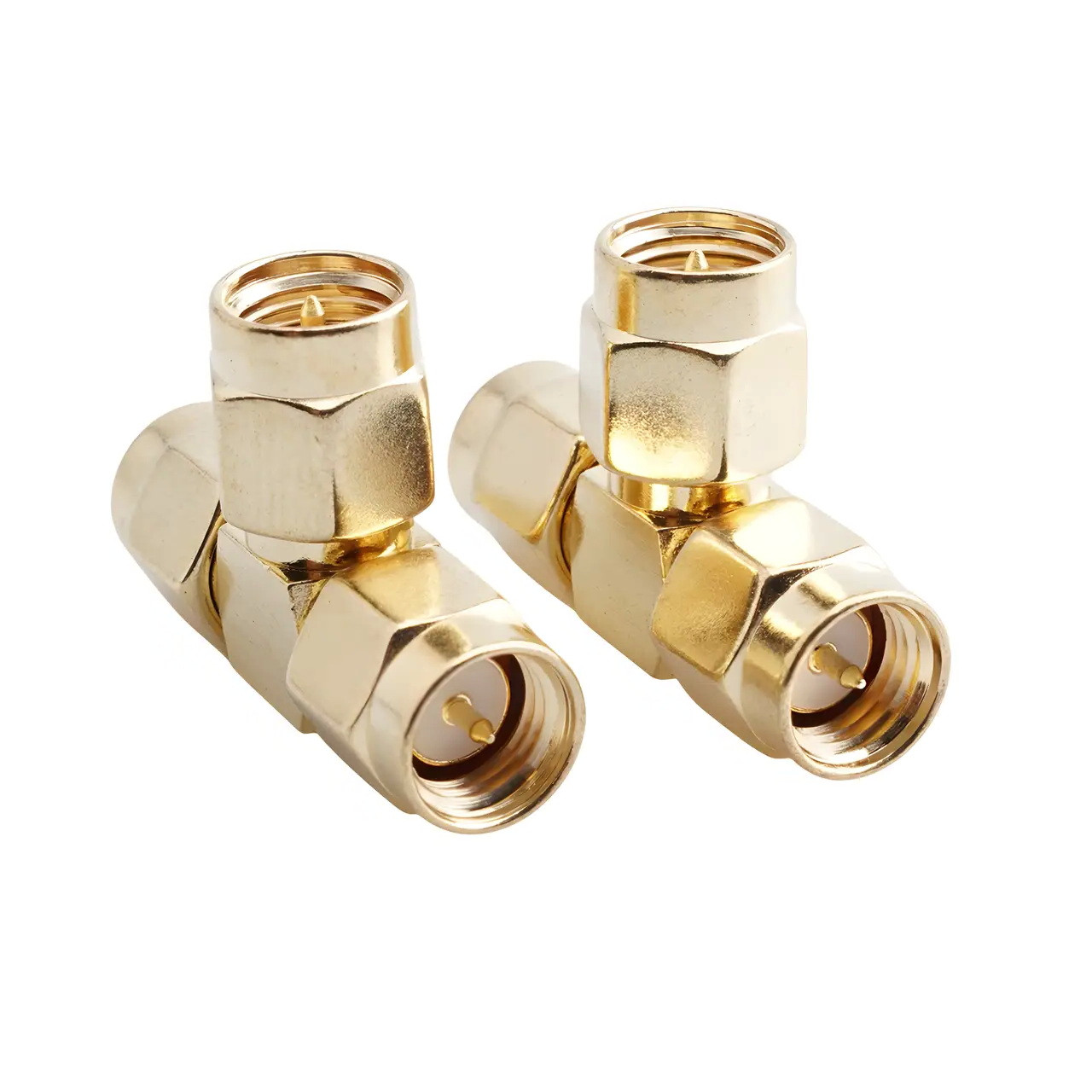 Перехідник трійник 3х SMA Male (тато, штекер), спліттер адаптер розгалужувач для антени роутера, модему, FPV