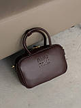 Сумка жіноча Miu Miu Top-Handle Bag шкіра бургунди, фото 3