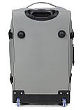 Сумка на колесах середня М сіра 60x37x22см/49л/2.4кг/Worldline 853-60, фото 3