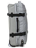 Сумка на колесах середня М сіра 60x37x22см/49л/2.4кг/Worldline 853-60, фото 5