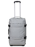 Сумка на колесах середня М сіра 60x37x22см/49л/2.4кг/Worldline 853-60, фото 6