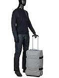 Сумка на колесах середня М сіра 60x37x22см/49л/2.4кг/Worldline 853-60, фото 10