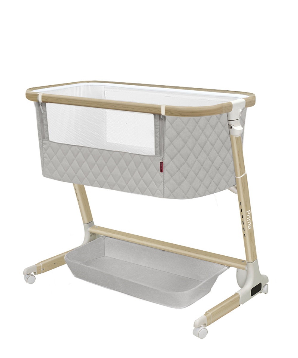 Дитяче приставне ліжечко Carrello Prima CRL-16503, Cloud Grey